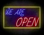 WE ARE OPEN YELLOW neon sign - LED neon reclame bord, Zakelijke goederen, Overige Zakelijke goederen, Verzenden