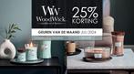 WoodWick geurkaarsen Eindhoven-25% korting geur van de maand, Huis en Inrichting, Woonaccessoires | Kandelaars en Kaarsen, Overige materialen