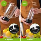 2dekans | Safecourt Kitchen Sportblender - 1200 Watt - RVS, Witgoed en Apparatuur, Keukenmixers, Ophalen of Verzenden, Zo goed als nieuw