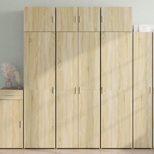 vidaXL Opbergkast 70x42,5x225 cm bewerkt hout sonoma, Huis en Inrichting, Kasten | Buffetkasten, 50 tot 75 cm, Nieuw, Overige houtsoorten
