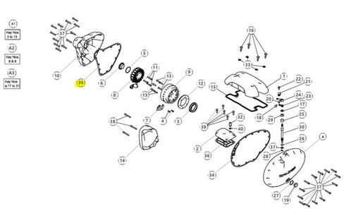 Royal Enfield GASKET, MAGNETO COVER - 575609A Interceptor..., Motoren, Onderdelen | Merk-onafhankelijk, Nieuw, Verzenden