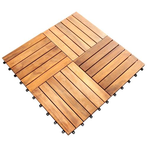 Terrastegel - 39 tegels - Acaciahout - totale dekking: 3,53, Tuin en Terras, Tegels en Klinkers, Verzenden