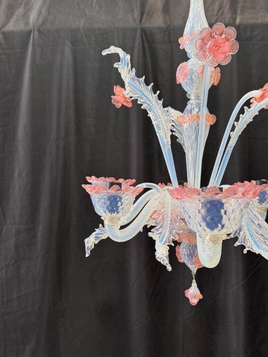 Kroonluchter - Fiore - Muranoglas - 6 luci, Antiek en Kunst, Antiek | Lampen