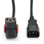 C14 naar C13 kabel | ACT | 2 meter (Omlaag, IEC lock), Verzenden, Nieuw