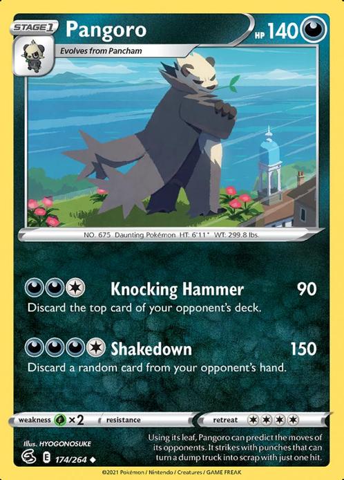 Pangoro 174/264 (Fusion Strike), Hobby en Vrije tijd, Verzamelkaartspellen | Pokémon, Losse kaart, Nieuw, Foil, Ophalen of Verzenden