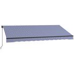 TRUUSK Luifel 4x3m Wandmontage Balkonluifel Met Handslinger,, Verzenden, Nieuw