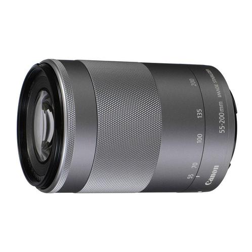 Canon EF-M 55-200mm f/4.5-6.3 IS STM Zilver objectief, Audio, Tv en Foto, Fotografie | Lenzen en Objectieven, Telelens, Gebruikt