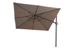 Platinum Challenger Zweefparasol T2 premium - 3x3 m. Havana, Tuin en Terras, Nieuw, Zweefparasol, Verzenden, Kantelbaar