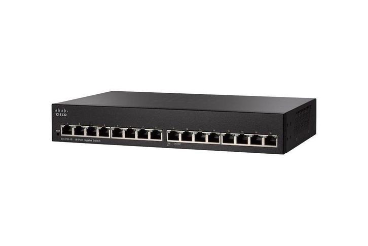 Cisco SG110-16 16-Port Gigabit Switch | Aanbieding, Computers en Software, Netwerk switches, Zo goed als nieuw, Ophalen of Verzenden