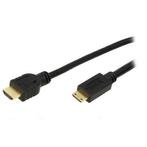 HDMI naar HDMI-mini Kabel 0,5M Zwart, Nieuw, 2 tot 5 meter, Ophalen of Verzenden, HDMI-kabel