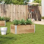 vidaXL Plantenbak 100x50 cm massief grenenhout, Tuin en Terras, Verzenden, Nieuw, Hout