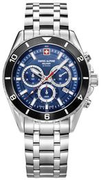 Swiss Alpine Military 7034.9136 Sierra Chrono horloge, Overige merken, Staal, Staal, Verzenden