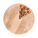 GGM Gastro | Houten pizzabord - Ø 340mm - met sapgroef |, Verzenden, Nieuw, Effen, Bord(en)