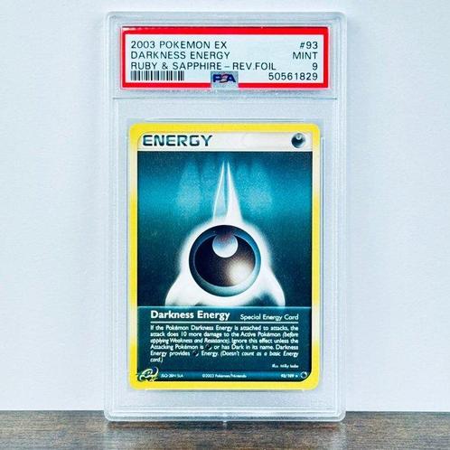 Pokémon Graded card - Darkness Energy reverse Holo 93 -, Hobby en Vrije tijd, Verzamelkaartspellen | Pokémon