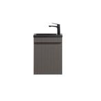 Fonteinmeubel Yuki 40cm mat grijs inclusief wastafel mat, Verzenden, Nieuw
