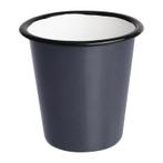 Beker 31cl - retro stijl - grijs/zwart - 6 stuks, Verzenden, Nieuw in verpakking