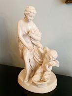 Beeld, Gruppo in porcellana bianca - 23 cm - Porselein, Antiek en Kunst, Antiek | Glas en Kristal