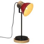 vidaXL Bureaulamp 25 W E27 17x17x50 cm verweerd rood, Verzenden, Nieuw