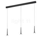 Helestra Flute Hanglamp LED 3-lichts, zwartchroom, Verzenden, Nieuw