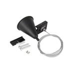 Staalkabel ophangset 3 fase rail zwart verstelbaar 3 Meter, Verzenden, Nieuw