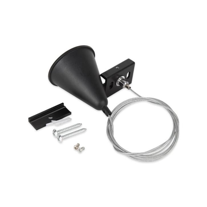 Staalkabel ophangset 3 fase rail zwart verstelbaar 3 Meter, Huis en Inrichting, Lampen | Plafondlampen, Nieuw, Verzenden