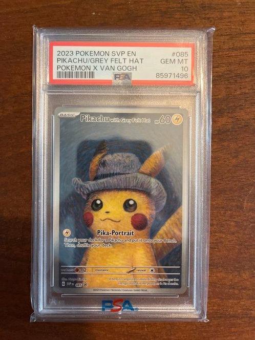 Pokémon - 1 Graded card - Pikachu Grey Felt Hat - Pokemon x, Hobby en Vrije tijd, Verzamelkaartspellen | Pokémon