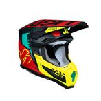 Just1 J-22 F Falcon Helmet – Fluo Red/Yellow/Black Crosshelm, Motoren, Verzenden, Nieuw met kaartje