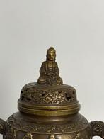 Boeddha / Draken Wierookbrander - Brons - China - Eind 20e, Antiek en Kunst, Antiek | Overige Antiek