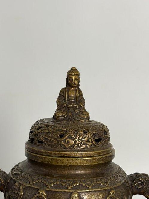 Boeddha / Draken Wierookbrander - Brons - China - Eind 20e, Antiek en Kunst, Antiek | Overige Antiek