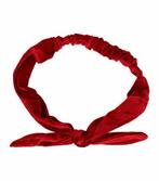 Haarband Knoop Strik Velvet Effen Rood, Nieuw