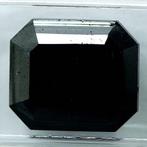Diamant - 8.46 ct - Smaragd - Black - N/A, Sieraden, Tassen en Uiterlijk, Edelstenen, Nieuw