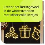 Kerstverlichting Raam Kerstsok + Kerstcadeau + Mistletoe -, Diversen, Kerst, Verzenden, Nieuw