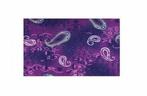 Haarband multifunctioneel - Paisley patroon 45x25cm - Paars, Nieuw
