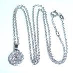 Ketting met hanger - 14 karaat Witgoud - 0.50ct. tw. Diamant, Sieraden, Tassen en Uiterlijk