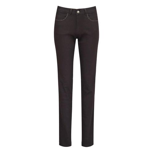 Para Mi • donkerbruine Celine jeans • 34, Kleding | Dames, Broeken en Pantalons, Bruin, Nieuw, Maat 34 (XS) of kleiner, Verzenden