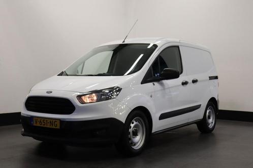 Ford Transit Courier 1.0 100PK 2x Schuifdeur BENZINE, Auto's, Bestelauto's, Dealer onderhouden, Lease, Zwart, Handgeschakeld, Wit