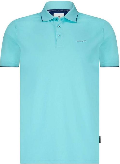 State of Art Poloshirt Piqué Lichtblauw maat 4XL Heren, Kleding | Heren, Polo's, Nieuw, Verzenden