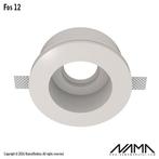 FOS12 Trimless Verdiepte Inbouwspot Rond - Gips - GU10 Ø5.., Ophalen of Verzenden, Nieuw