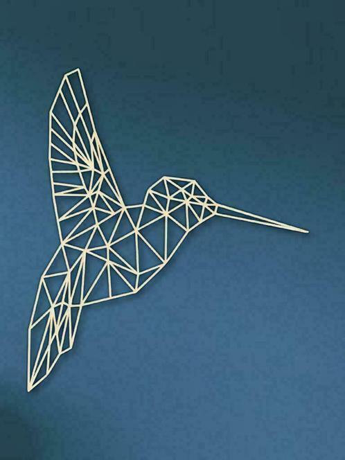 Geometrische Kolibrie / Dieren, Huis en Inrichting, Woonaccessoires | Overige, Nieuw, Verzenden