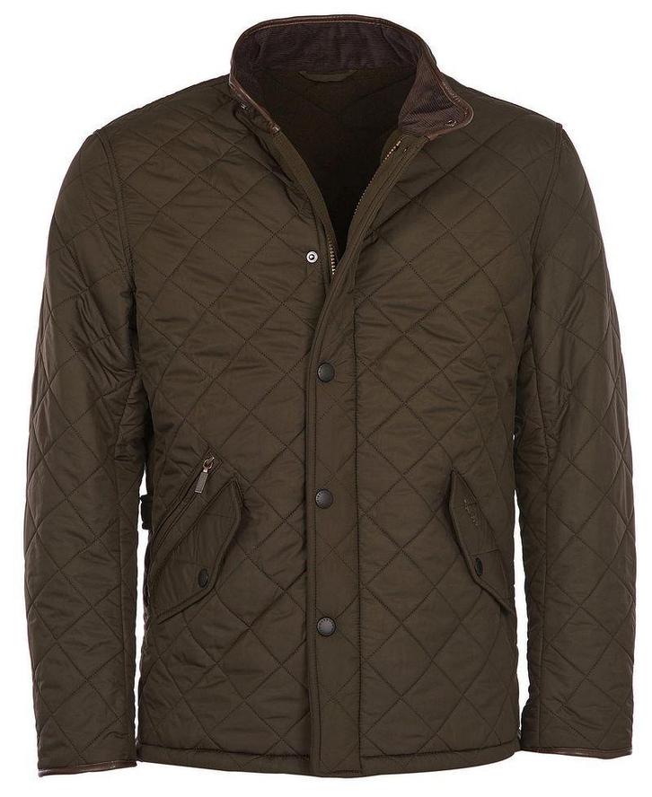 Barbour Quilted Jas Powell Olijf maat S Heren, Kleding | Heren, Jassen | Winter, Groen, Nieuw, Maat 46 (S) of kleiner, Verzenden