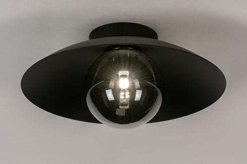 Rietveld Plafondlampen - Zwart, Grijs - Glas, Metaal, Huis en Inrichting, Lampen | Plafondlampen, Verzenden