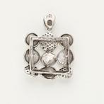 Hanger - 18 karaat Witgoud - 0.64ct. tw. Diamant, Sieraden, Tassen en Uiterlijk, Antieke sieraden