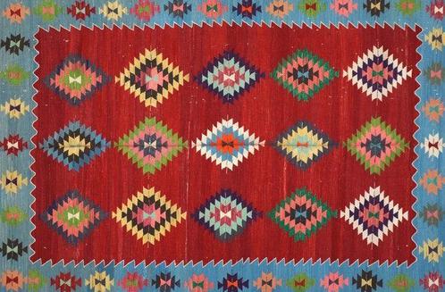 Usak - Kelim - 240 cm - 160 cm, Huis en Inrichting, Stoffering | Tapijten en Kleden