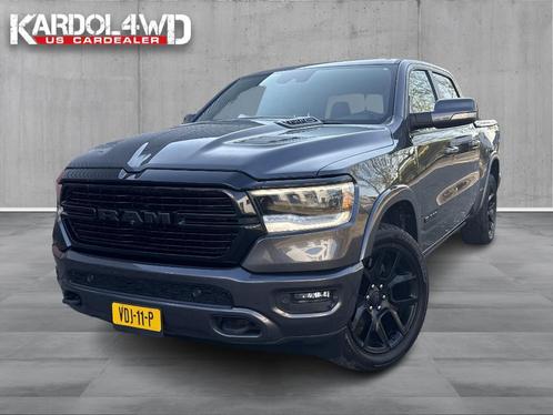 Dodge Ram 1500 5.7 V8 4x4 Crew Cab Laramie | Tonneau cover|, Auto's, Dodge, Lease, Zwart, Automaat, Overige carrosserieën, Overige kleuren
