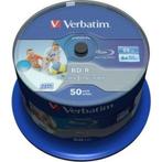 Verbatim BD-R full-printable 25 GB 6x speed in cakebox 50..., Computers en Software, Nieuw, Verzenden