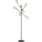 Vloerlamp - E27 Fitting - 6-lichts - Zwart - Aluminium, Huis en Inrichting, Lampen | Vloerlampen, Ophalen of Verzenden, Nieuw
