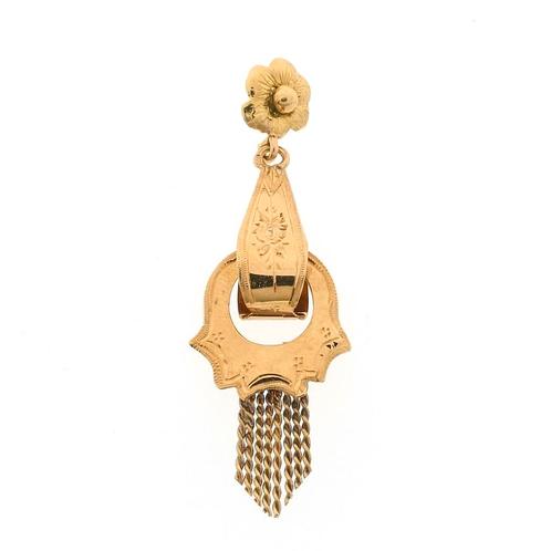 Gouden hanger met kwarstje (sterrenbeeld, 585, 14 karaat), Sieraden, Tassen en Uiterlijk, Bedels, Gebruikt, Overige merken, Goud
