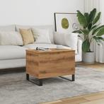 vidaXL Salontafel 60x44,5x45 cm bewerkt hout artisanaal, Verzenden, Nieuw, Overige houtsoorten, 50 tot 100 cm