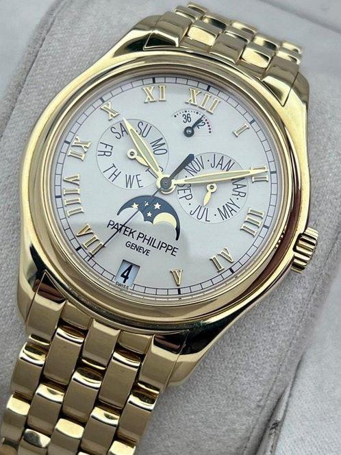 Patek Philippe - 18k Yellow Gold “Annual Calendar”, Cal., Sieraden, Tassen en Uiterlijk, Horloges | Heren