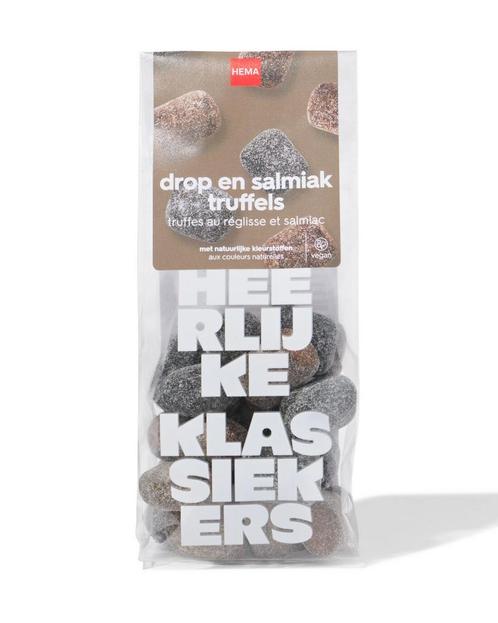 HEMA Drop en salmiak truffels 130g, Diversen, Levensmiddelen, Verzenden